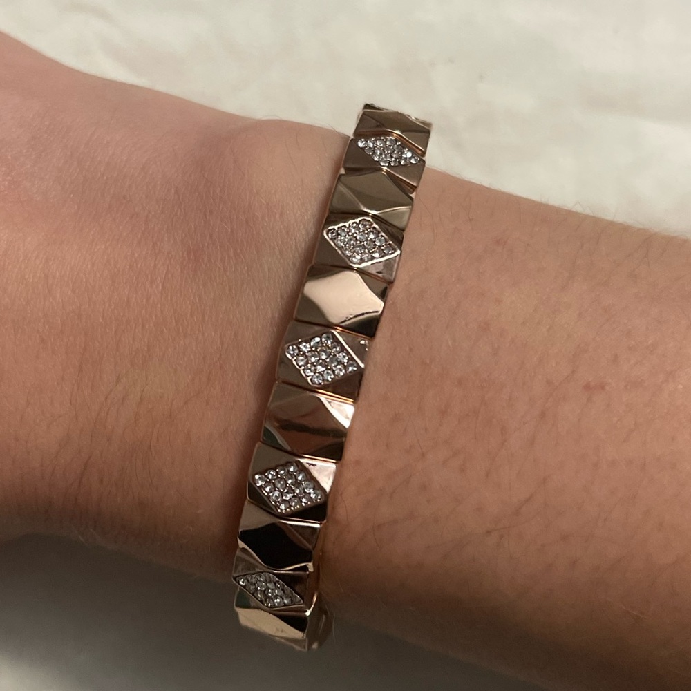 🌻2 for $29 🏷️ Fossil Rose Gold w/ Rhinestones Bracelet
